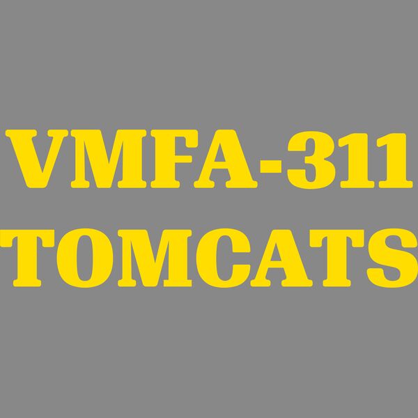 VMFA311 Tomcats 12in Yellow Thumbnail