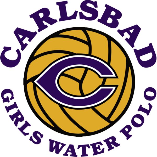 Carlsbad Girls Water Polo Circle Ball Purple Txt Thumbnail