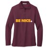 Women's Silk Touch Long Sleeve Polo Thumbnail