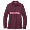Women's Silk Touch Long Sleeve Polo Thumbnail