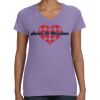 Women's V-Neck Fine Jersey Tee Thumbnail