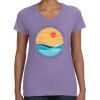 Women's V-Neck Fine Jersey Tee Thumbnail