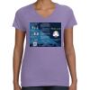 Women's V-Neck Fine Jersey Tee Thumbnail