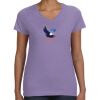 Women's V-Neck Fine Jersey Tee Thumbnail