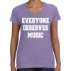 Women's V-Neck Fine Jersey Tee Thumbnail