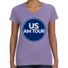 Women's V-Neck Fine Jersey Tee Thumbnail