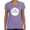 Women's V-Neck Fine Jersey Tee Thumbnail