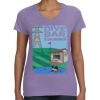 Women's V-Neck Fine Jersey Tee Thumbnail
