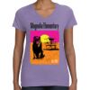 Women's V-Neck Fine Jersey Tee Thumbnail