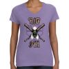 Women's V-Neck Fine Jersey Tee Thumbnail