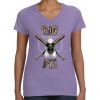 Women's V-Neck Fine Jersey Tee Thumbnail