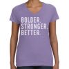 Women's V-Neck Fine Jersey Tee Thumbnail
