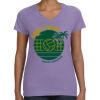 Women's V-Neck Fine Jersey Tee Thumbnail