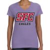 Women's V-Neck Fine Jersey Tee Thumbnail