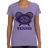 Women's V-Neck Fine Jersey Tee Thumbnail