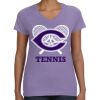 Women's V-Neck Fine Jersey Tee Thumbnail