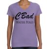 Women's V-Neck Fine Jersey Tee Thumbnail