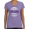 Women's V-Neck Fine Jersey Tee Thumbnail