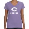 Women's V-Neck Fine Jersey Tee Thumbnail