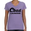 Women's V-Neck Fine Jersey Tee Thumbnail